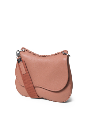 ΓΥΝΑΙΚΕΙΑ ΔΕΡΜΑΤΙΝΗ ΤΣΑΝΤΑ ΧΙΑΣΤΙ MEDIUM SADDLE | Ροζ