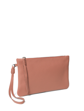 ΓΥΝΑΙΚΕΙΟΣ ΔΕΡΜΑΤΙΝΟΣ ΦΑΚΕΛΟΣ SLIM POCHETTE | Ροζ