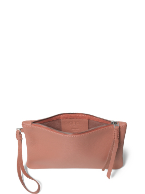 ΓΥΝΑΙΚΕΙΟΣ ΔΕΡΜΑΤΙΝΟΣ ΦΑΚΕΛΟΣ SLIM POCHETTE | Ροζ