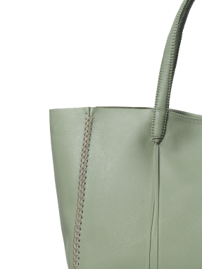 ΓΥΝΑΙΚΕΙΑ ΔΕΡΜΑΤΙΝΗ ΤΣΑΝΤΑ ΩΜΟΥ TOTE | Φυστικί
