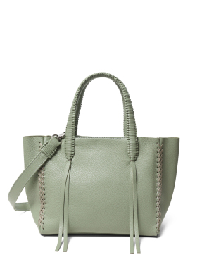 ΓΥΝΑΙΚΕΙΑ ΔΕΡΜΑΤΙΝΗ ΤΣΑΝΤΑ ΧΕΙΡΟΣ MINI TOTE | Φυστικί