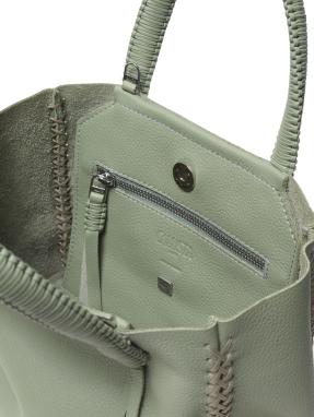 ΓΥΝΑΙΚΕΙΑ ΔΕΡΜΑΤΙΝΗ ΤΣΑΝΤΑ ΧΕΙΡΟΣ MINI TOTE | Φυστικί