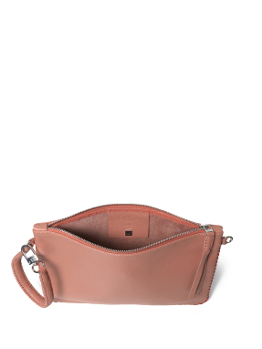 ΓΥΝΑΙΚΕΙΟΣ ΔΕΡΜΑΤΙΝΟΣ ΦΑΚΕΛΟΣ MAXI POCHETTE | Ροζ