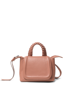 ΓΥΝΑΙΚΕΙΑ ΔΕΡΜΑΤΙΝΗ ΤΣΑΝΤΑ MINI TOP HANDLE | Ροζ