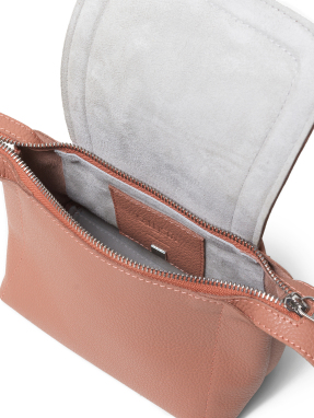 ΓΥΝΑΙΚΕΙΑ ΔΕΡΜΑΤΙΝΗ ΤΣΑΝΤΑ MINI TOP HANDLE | Ροζ