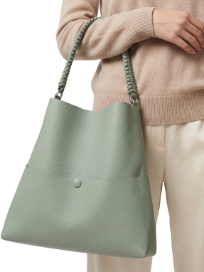 ΓΥΝΑΙΚΕΙΑ ΔΕΡΜΑΤΙΝΗ ΤΣΑΝΤΑ ΩΜΟΥ SLIM M TOTE | Φυστικί
