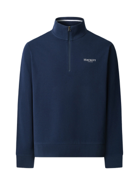 ΑΝΔΡΙΚΟ HALF-ZIP ΠΟΥΛΟΒΕΡ | Μπλε Σκούρο XXL