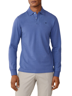 ΑΝΔΡΙΚΗ ΜΑΚΡΥΜΑΝΙΚΗ POLO ΜΠΛΟΥΖΑ | Μπλε XXL