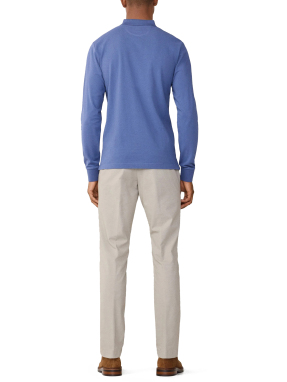 ΑΝΔΡΙΚΗ ΜΑΚΡΥΜΑΝΙΚΗ POLO ΜΠΛΟΥΖΑ | Μπλε XXL