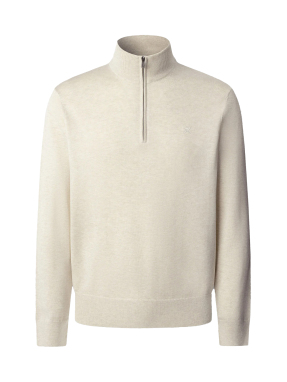 ΑΝΔΡΙΚΟ HALF-ZIP ΠΟΥΛΟΒΕΡ | Εκρού XL