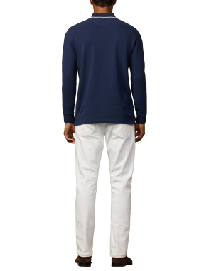 ΑΝΔΡΙΚΗ ΜΑΚΡΥΜΑΝΙΚΗ POLO ΜΠΛΟΥΖΑ | Μπλε Σκούρο XL