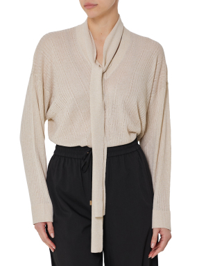 ΓΥΝΑΙΚΕΙΑ ΜΑΚΡΥΜΑΝΙΚΗ ΜΠΛΟΥΖΑ | Μπεζ L