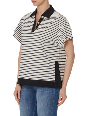 ΓΥΝΑΙΚΕΙΑ ΡΙΓΕ POLO ΜΠΛΟΥΖΑ | Ριγέ  S