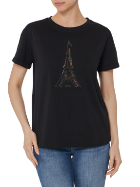 ΓΥΝΑΙΚΕΙΟ T-SHIRT | Μαύρο M