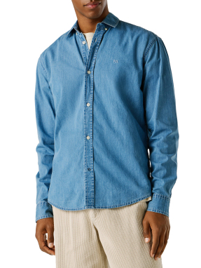 ΑΝΔΡΙΚΟ DENIM ΠΟΥΚΑΜΙΣΟ | Μπλε XL