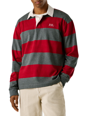 ΑΝΔΡΙΚΗ ΜΑΚΡΥΜΑΝΙΚΗ POLO ΜΠΛΟΥΖΑ | Ριγέ  L