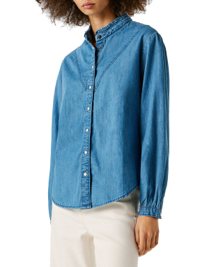 ΓΥΝΑΙΚΕΙΟ DENIM ΠΟΥΚΑΜΙΣΟ | Μπλε S