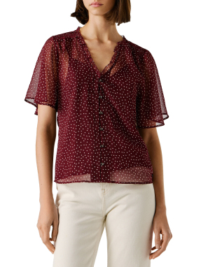 ΓΥΝΑΙΚΕΙΟ ΚΟΝΤΟΜΑΝΙΚΟ ΠΟΥΚΑΜΙΣΟ | Κόκκινο XS