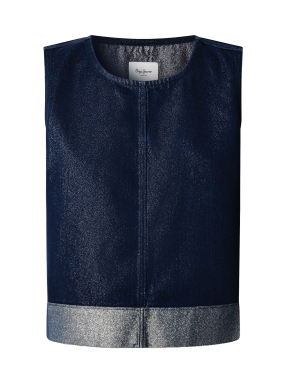 ΓΥΝΑΙΚΕΙΟ DENIM ΤΟΠ | Μπλε Σκούρο S