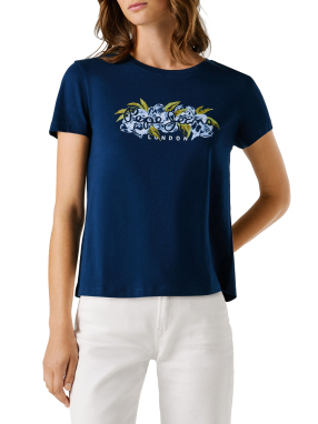 ΓΥΝΑΙΚΕΙΟ T-SHIRT | Μπλε Σκούρο S