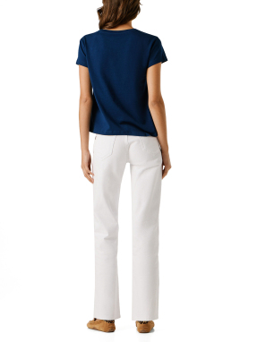 ΓΥΝΑΙΚΕΙΟ T-SHIRT | Μπλε Σκούρο S