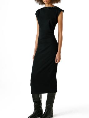 ΜΙΝΤΙ RIBBED ΦΟΡΕΜΑ | Μαύρο S