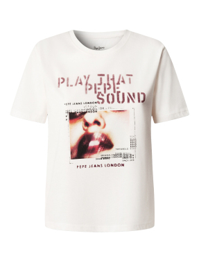 ΓΥΝΑΙΚΕΙΟ T-SHIRT BRINA | Εκρού S