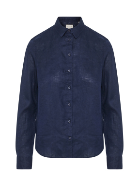 ΓΥΝΑΙΚΕΙΟ ΛΙΝΟ ΠΟΥΚΑΜΙΣΟ | Μπλε Σκούρο EU 40