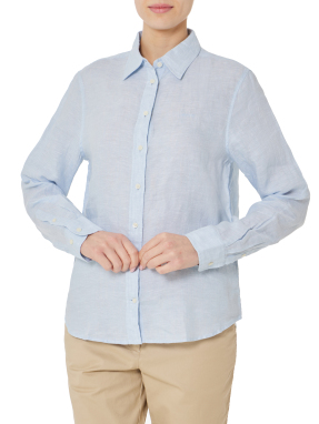 ΓΥΝΑΙΚΕΙΟ ΛΙΝΟ ΠΟΥΚΑΜΙΣΟ | Γαλάζιο EU 42