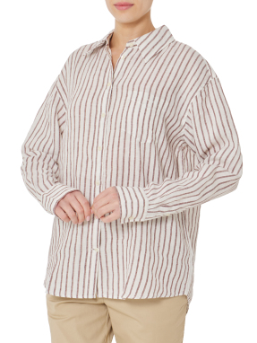 ΓΥΝΑΙΚΕΙΟ ΛΙΝΟ ΠΟΥΚΑΜΙΣΟ | Καφέ EU 40