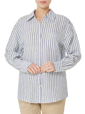 ΓΥΝΑΙΚΕΙΟ ΛΙΝΟ ΠΟΥΚΑΜΙΣΟ | Μπλε EU 38