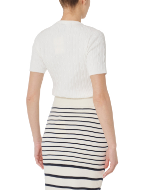 ΓΥΝΑΙΚΕΙΑ ΠΛΕΚΤΗ ΜΠΛΟΥΖΑ | Λευκό S