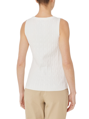 ΓΥΝΑΙΚΕΙΑ ΑΜΑΝΙΚΗ ΠΛΕΚΤΗ ΜΠΛΟΥΖΑ | Λευκό M