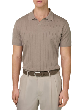 ΑΝΔΡΙΚΗ POLO ΜΠΛΟΥΖΑ | Μπεζ Σκούρο XL