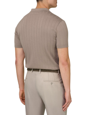 ΑΝΔΡΙΚΗ POLO ΜΠΛΟΥΖΑ | Μπεζ Σκούρο M