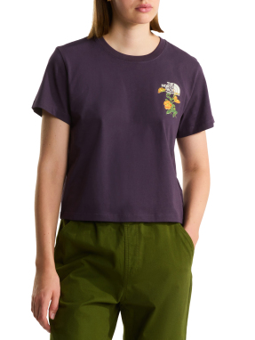 ΓΥΝΑΙΚΕΙΟ T-SHIRT FLORA EMBRO | Μωβ S