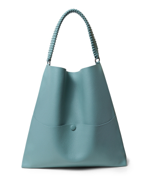 ΓΥΝΑΙΚΕΙΑ ΔΕΡΜΑΤΙΝΗ ΤΣΑΝΤΑ ΩΜΟΥ SLIM TOTE | Γαλάζιο