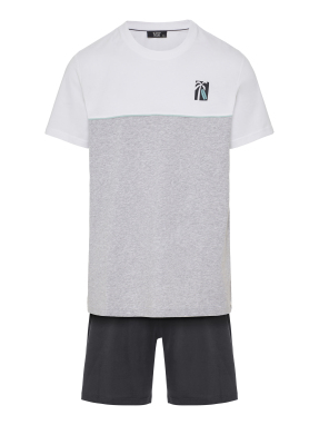 ΑΝΔΡΙΚΟ ΣΕΤ ΠΙΤΖΑΜΕΣ | Γκρι XL