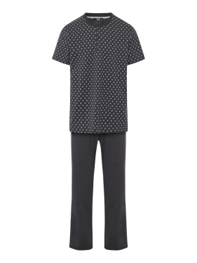 ΑΝΔΡΙΚΟ ΣΕΤ ΠΙΤΖΑΜΕΣ | Γκρι Σκούρο XL