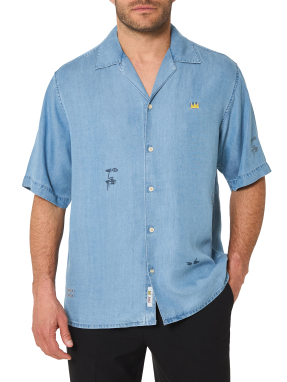 ΑΝΔΡΙΚΟ ΚΟΝΤΟΜΑΝΙΚΟ ΠΟΥΚΑΜΙΣΟ | Μπλε Ανοιχτό M