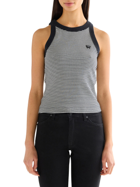 ΓΥΝΑΙΚΕΙΟ ΡΙΓΕ TANK TOP | Μαύρο S