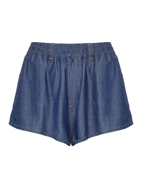 ΓΥΝΑΙΚΕΙΟ DENIM ΣΟΡΤΣ | Μπλε Σκούρο S