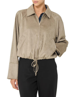 ΓΥΝΑΙΚΕΙΟ SUEDE JACKET | Μπεζ IT 44