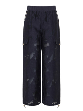 ΓΥΝΑΙΚΕΙΟ JACQUARD ΠΑΝΤΕΛΟΝΙ | Μπλε Σκούρο S