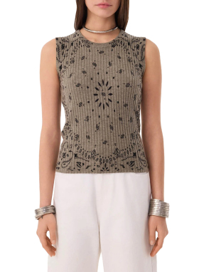 ΓΥΝΑΙΚΕΙΟ ΑΜΑΝΙΚΟ ΤΟΠ RIBBI | Χακί S/M