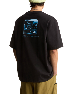 ΑΝΔΡΙΚΟ T-SHIRT LIQUID BOX NSE OVERSIZED GRAPHIC | Μαύρο S