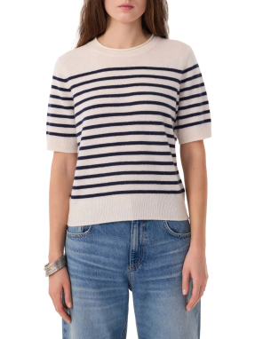 ΓΥΝΑΙΚΕΙΑ ΚΟΝΤΟΜΑΝΙΚΗ ΜΠΛΟΥΖΑ PABLITO | Ριγέ  XS/S