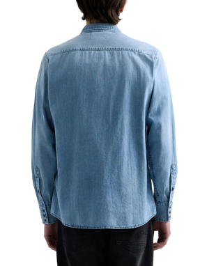 ΑΝΔΡΙΚΟ DENIM ΠΟΥΚΑΜΙΣΟ | Μπλε Ανοιχτό XL