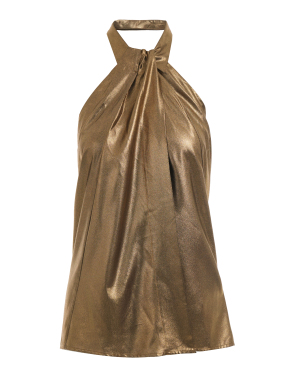 ΓΥΝΑΙΚΕΙΟ LAMINATED ΤΟΠ | Χρυσό S