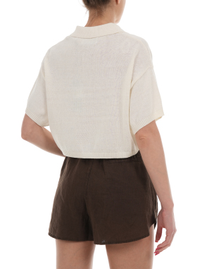 ΓΥΝΑΙΚΕΙΑ ΠΛΕΚΤΗ POLO ΜΠΛΟΥΖΑ | Εκρού S